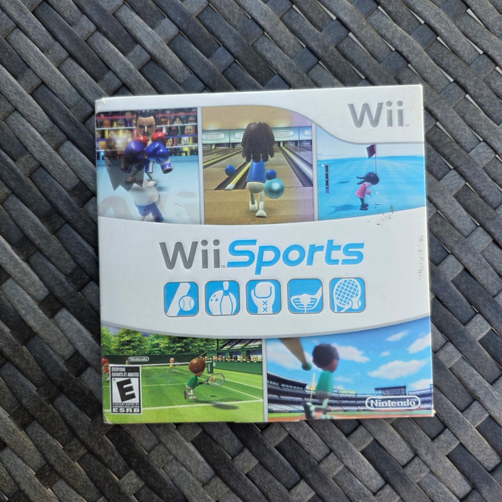 Nintendo Wii Sports Game Disc Manual Cardboard Sleeve